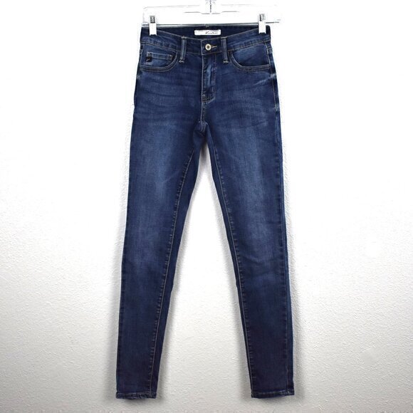 Kancan Skinny Ankle Jean New with Tags Size‎ 23 Color Medium Blue Wash